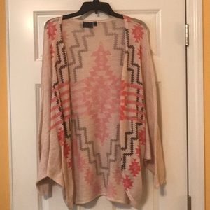 Tribal print cardigan